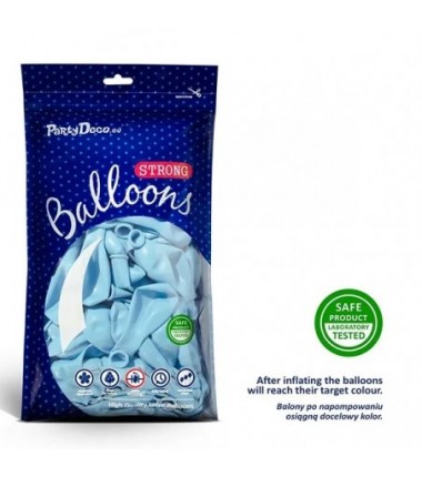 Balony Strong 23 cm jasnoniebieskie Pastel Light Blue - 100 sztuk