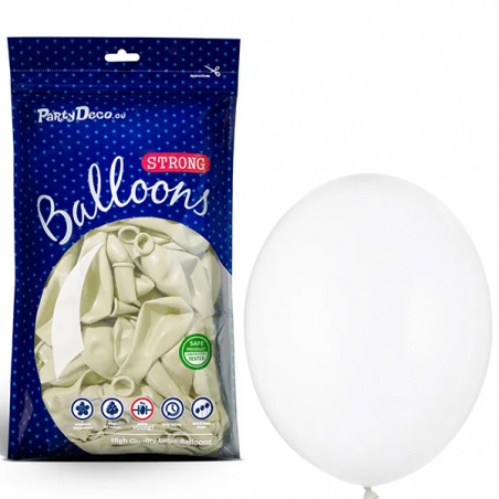 Balony Strong 23 cm przezroczyste Crystal Clear - 100 sztuk