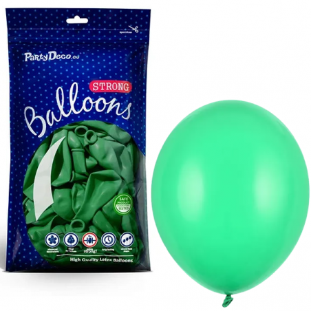 Balony Strong 23 cm zielone Pastel Green - 100 sztuk