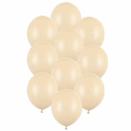 Balony Strong 30 cm beżowe, alabastrowe Pastel Alabaster Nude - 10 sztuk