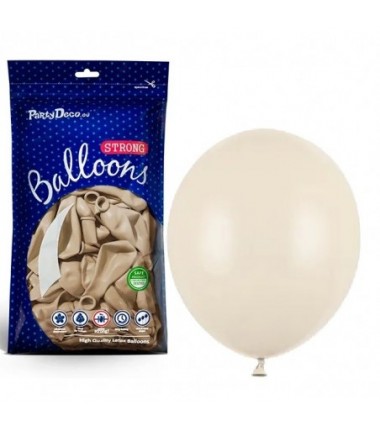 Balony Strong 30 cm beżowe, alabastrowe Pastel Alabaster Nude - 100 sztuk