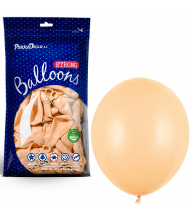 Balony Strong 30 cm brzoskwiniowe Pastel Light Peach - 50 sztuk