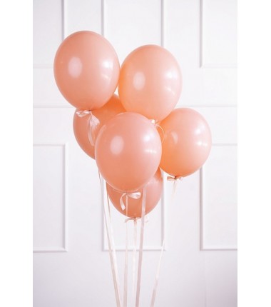 Balony Strong 30 cm brzoskwiniowe Pastel Peach - 10 sztuk