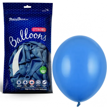 Balony Strong 30 cm chabrowe Pastel Corn. Blue - 100 sztuk