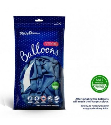 Balony Strong 30 cm chabrowe Pastel Corn. Blue - 100 sztuk