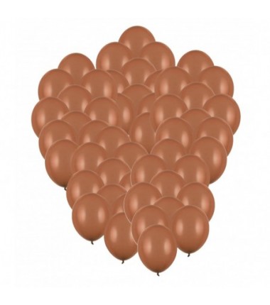 Balony Strong 30 cm ciemne kawowe Pastel Mocca - 50 sztuk
