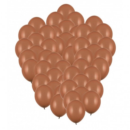 Balony Strong 30 cm ciemne kawowe Pastel Mocca - 50 sztuk