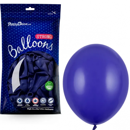 Balony Strong 30 cm ciemnoniebieskie Pastel Royal Blue - 100 sztuk