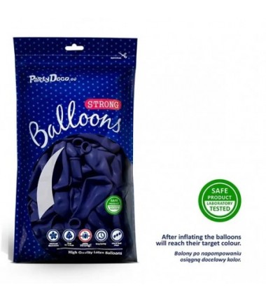 Balony Strong 30 cm ciemnoniebieskie Pastel Royal Blue - 50 sztuk