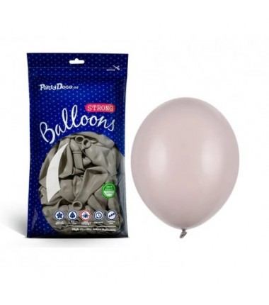 Balony Strong 30 cm ciepłe szare Pastel Warm Grey - 100 sztuk