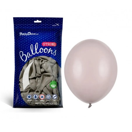 Balony Strong 30 cm ciepłe szare Pastel Warm Grey - 100 sztuk