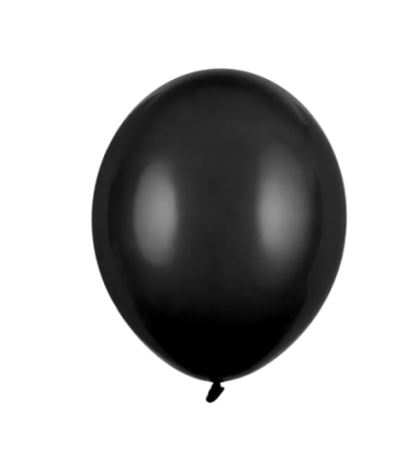 Balony Strong 30 cm czarne Pastel Black - 100 sztuk