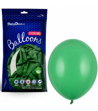 Balony Strong 30 cm emeraldowe Pastel Emerald Green - 100 sztuk