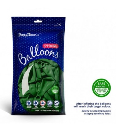 Balony Strong 30 cm emeraldowe Pastel Emerald Green - 100 sztuk