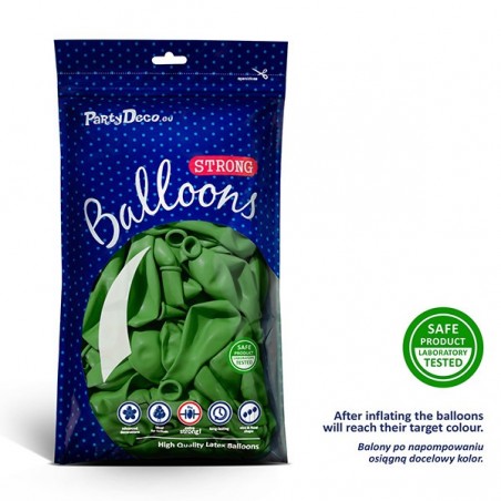 Balony Strong 30 cm jasnozielone Pastel Bright Green - 100 sztuk