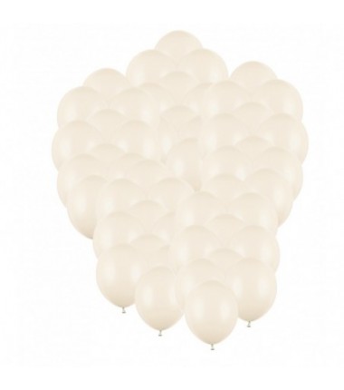 Balony Strong 30 cm jasny alabaster, beżowe Pastel Light Nude - 50 sztuk