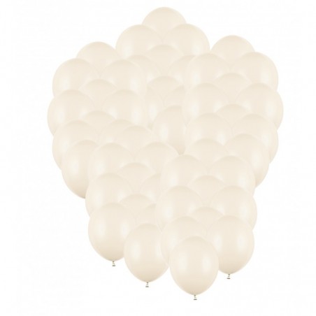 Balony Strong 30 cm jasny alabaster, beżowe Pastel Light Nude - 50 sztuk