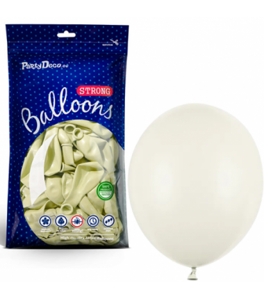 Balony Strong 30 cm kremowe Pastel Light Cream - 100 sztuk
