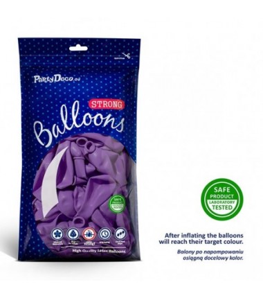 Balony Strong 30 cm lawendowe Pastel Lavender Blue - 100 sztuk