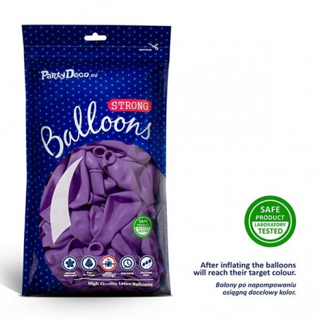 Balony Strong 30 cm lawendowe Pastel Lavender Blue - 100 sztuk