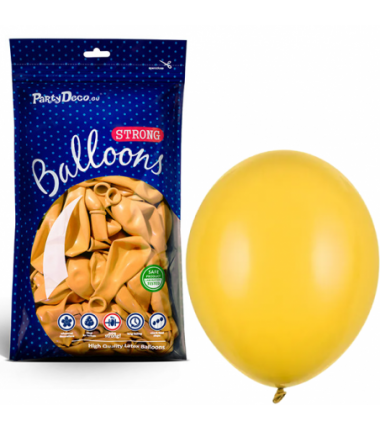 Balony Strong 30 cm miodowe Pastel Honey Yellow - 50 sztuk