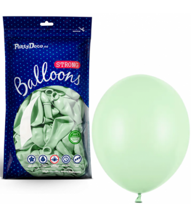 Balony Strong 30 cm pistacjowe Pastel Pistachio - 100 sztuk