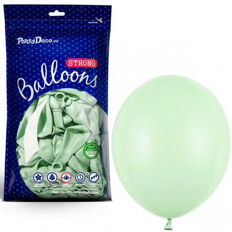Balony Strong 30 cm pistacjowe Pastel Pistachio - 100 sztuk