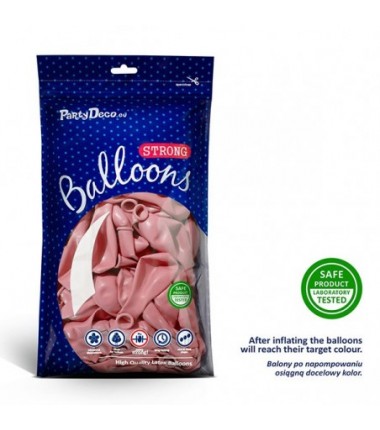 Balony Strong 30 cm różowe Pastel Baby Pink - 50 sztuk