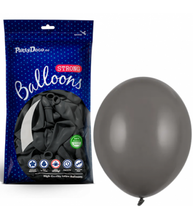 Balony Strong 30 cm szare Pastel Grey - 100 sztuk