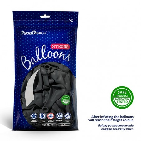 Balony Strong 30 cm szare Pastel Grey - 100 sztuk