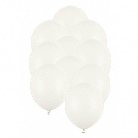 Balony Strong 30 cm złamana biel Pastel Off-white - 10 sztuk
