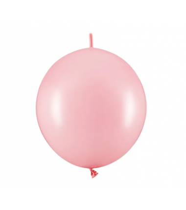 Balony z łącznikiem 28 cm - różowe Pastel Baby Pink - 20 sztuk