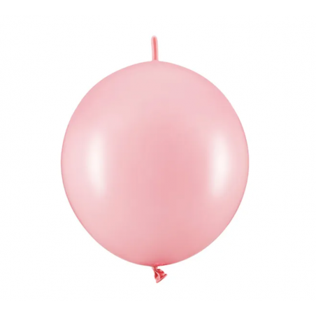 Balony z łącznikiem 28 cm - różowe Pastel Baby Pink - 20 sztuk