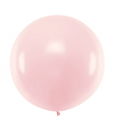 Balon Strong okrągły 1 m - Pastel Pale Pink - jasnoróżowy