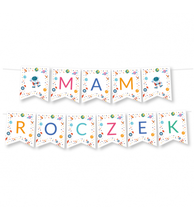Girlanda Mam Roczek - Kosmos