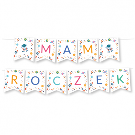 Girlanda Mam Roczek - Kosmos
