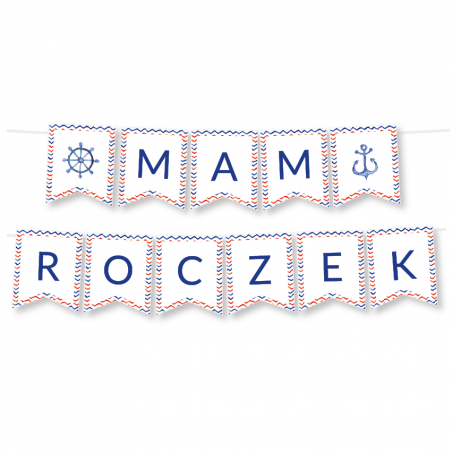 Girlanda Mam Roczek - Marynarz