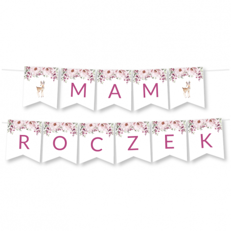Girlanda Mam Roczek - Sarenka w Kwiatach