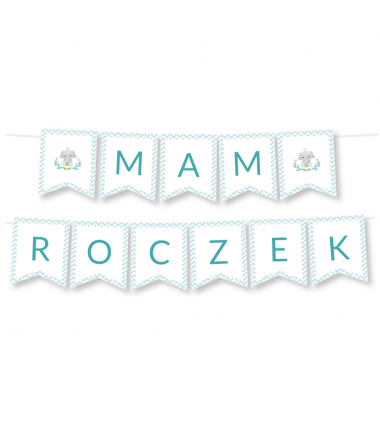 Girlanda Mam Roczek - Słonik