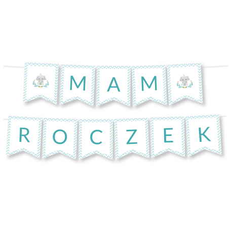 Girlanda Mam Roczek - Słonik