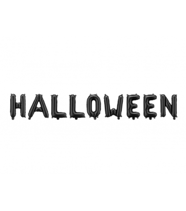 Balon foliowy Halloween, 280x46 cm, czarny