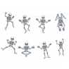 Baner Halloween Szkielety 200cm