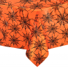 Obrus Halloween pajęczyny pomarańczowo-czarny 137x274cm