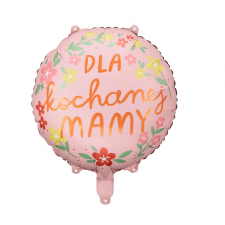 Balon foliowy ''Dla kochanej mamy'' 45 cm
