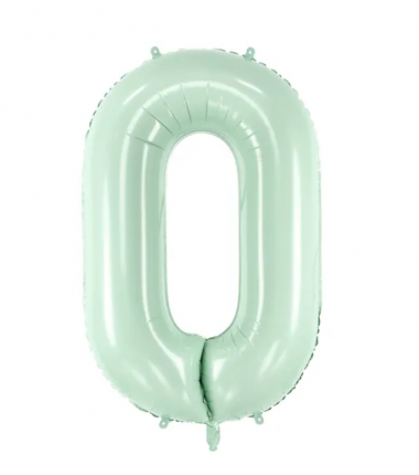 Balon foliowy Cyfra 0 - 72 cm  - Zielony
