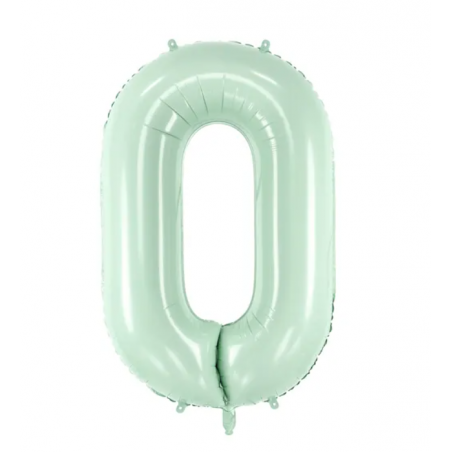 Balon foliowy Cyfra 0 - 72 cm  - Zielony
