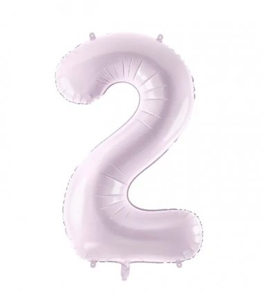 Balon foliowy Cyfra 2 - 72 cm - Fioletowy