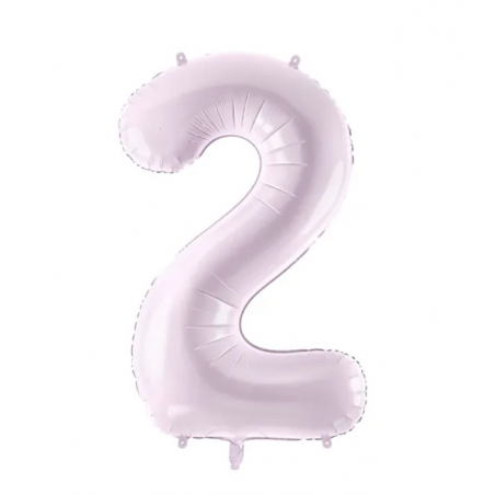 Balon foliowy Cyfra 2 - 72 cm - Fioletowy