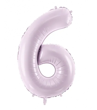 Balon foliowy Cyfra 6 - 72 cm - Fioletowy