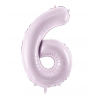 Balon foliowy Cyfra 6 - 72 cm - Fioletowy